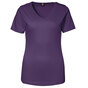 ID Interlock T-shirt Dame - V-hals - Lilla