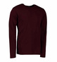ID Interlock T-shirt - Langærmet - Bordeaux Rød