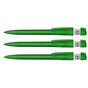 KLIO Pen Transparent med plast tip 4 GB usb stik. - Grøn