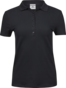 TEE JAYS Ladies Luxury Stretch Polo, Økologisk, dame - Sort