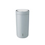 STELTON To Go Click Termokop, 0,4 ltr. - 90% genbrugsstål - Soft Cloud