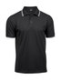 TEE JAYS Luxury Stripe Stretch Polo, Økologisk, herre - Sort