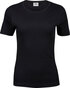 TEE JAYS Interlock t-shirt - Økologisk, dame - Sort