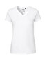 NEUTRAL V-Hals Dame T-shirt, 100% Økologisk Fairtrade Bomuld - Hvid