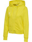 HUMMEL 2.0 Zip Hoodie, Dame - Økologisk Bomuld - Gul