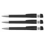 KLIO Pen transparent med metal tip, med 4 GB usb stik, Turnus M T USB 2.0 - Sort