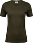 TEE JAYS Interlock t-shirt - Økologisk, dame - Oliven
