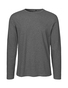 NEUTRAL Langærmet T-shirt, 100% Økologisk Fairtrade Bomuld - Mørkegrå Melange