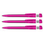 KLIO Pen Transparent med plast tip 4 GB usb stik. - Pink