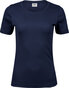 TEE JAYS Interlock t-shirt - Økologisk, dame - Navy