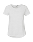 NEUTRAL Roll Up Sleeve Dame T-shirt, 100% Økologisk Fairtrade Bomuld - Lysegrå