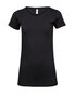 TEE JAYS Fashion Stretch T-shirt med ekstra længde, dame - Sort