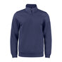 CLIQUE Basic Active Half Zip - Spun Dyed - Mørk Marine