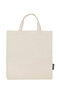 NEUTRAL Shopper Nature med Korte Stropper, 100% Økologisk Fairtrade Bomuld - Natur