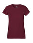 NEUTRAL Classic Dame T-shirt, 100% Økologisk Fairtrade Bomuld - Bordeaux Rød