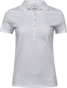 TEE JAYS Ladies Luxury Stretch Polo, Økologisk, dame - Hvid