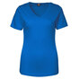 ID Interlock T-shirt Dame - V-hals - Azur