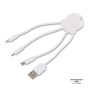 Xoopar Octopus Charging cable - rPet - Hvid