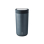 STELTON To Go Click Termokop, 0,4 ltr. - 90% genbrugsstål - Dark Blue Metalli