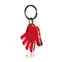 Hånd Nøglering - Genbrugs Akryl - Rød