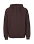 NEUTRAL Zip Hoodie, 100% Økologisk Fairtrade Bomuld - Brun