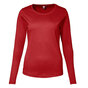 ID Interlock T-shirt Dame - Langærmet - Rød