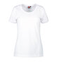 ID PRO wear CARE O-hals T-shirt, dame, RPET - Hvid