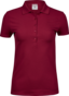 TEE JAYS Ladies Luxury Stretch Polo, Økologisk, dame - Mørkerød