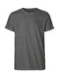 NEUTRAL Roll Up Sleeve T-shirt, 100% Økologisk Fairtrade Bomuld - Mørkegrå Melange