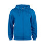 CLIQUE Basic Active Hoody Full Zip Herre - Spun Dyed - Blå