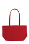 NEUTRAL Stor Shopper med Bund, 100% Økologisk Fairtrade Bomuld - Rød