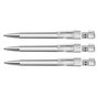 KLIO Pen transparent med metal tip, med 4 GB usb stik, Turnus M T USB 2.0 - Hvid