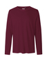 NEUTRAL Langærmet T-shirt, 100% Økologisk Fairtrade Bomuld - Bordeaux Rød