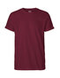 NEUTRAL Roll Up Sleeve T-shirt, 100% Økologisk Fairtrade Bomuld - Bordeaux Rød