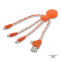 Xoopar Mr. Bio Charging cable - rPet - Orange