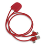 Xoopar Ice-C GRS Charging cable - rPet - Rød