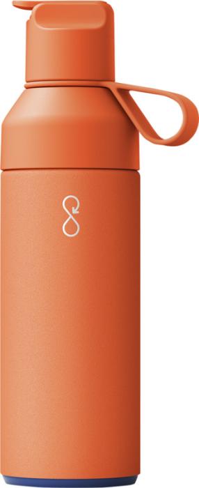 Ocean Bottle GO 500 ml isoleret vandflaske - Genbrugs Stål Termoflaske - Orange
