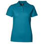 ID Piqué Poloshirt Stretch Dame - Turkis