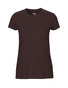 NEUTRAL Fit Dame T-shirt, 100% Økologisk Fairtrade Bomuld - Brun