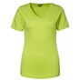 ID Interlock T-shirt Dame - V-hals - Lime