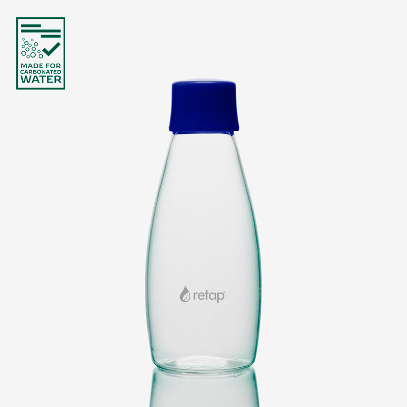RETAP Glasflaske 05 - med skruelåg - Blå