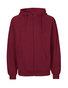 NEUTRAL Zip Hoodie, 100% Økologisk Fairtrade Bomuld - Bordeaux Rød