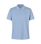 ID Økologisk poloshirt, herre - Lyseblå