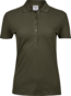 TEE JAYS Ladies Luxury Stretch Polo, Økologisk, dame - Oliven