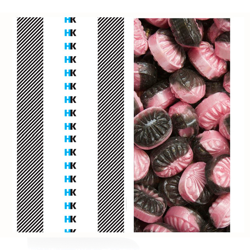 HK Bolsjer - stribede vinger - Jordbær, Lakrids, Peber