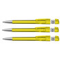 KLIO Pen transparent med metal tip, med 4 GB usb stik, Turnus M T USB 2.0 - Gul