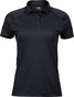 TEE JAYS Luxury Sport Polo, dame - Sort
