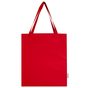 Madras 140 g/m² GRS mulepose med bund i genvundet bomuld - Rød