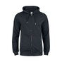 CLIQUE Premium OC Hoody Full Zip Herre - Øko Bomuld - Sort