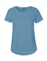NEUTRAL Roll Up Sleeve Dame T-shirt, 100% Økologisk Fairtrade Bomuld - Petrol